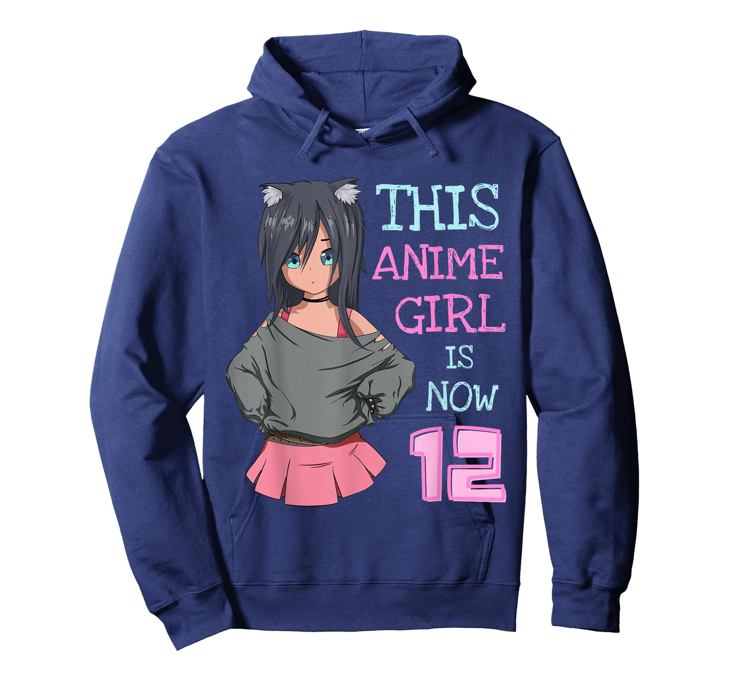 This Anime Girl Is Now 12 Years Old Birthday Girl Kawaii T-Shirt