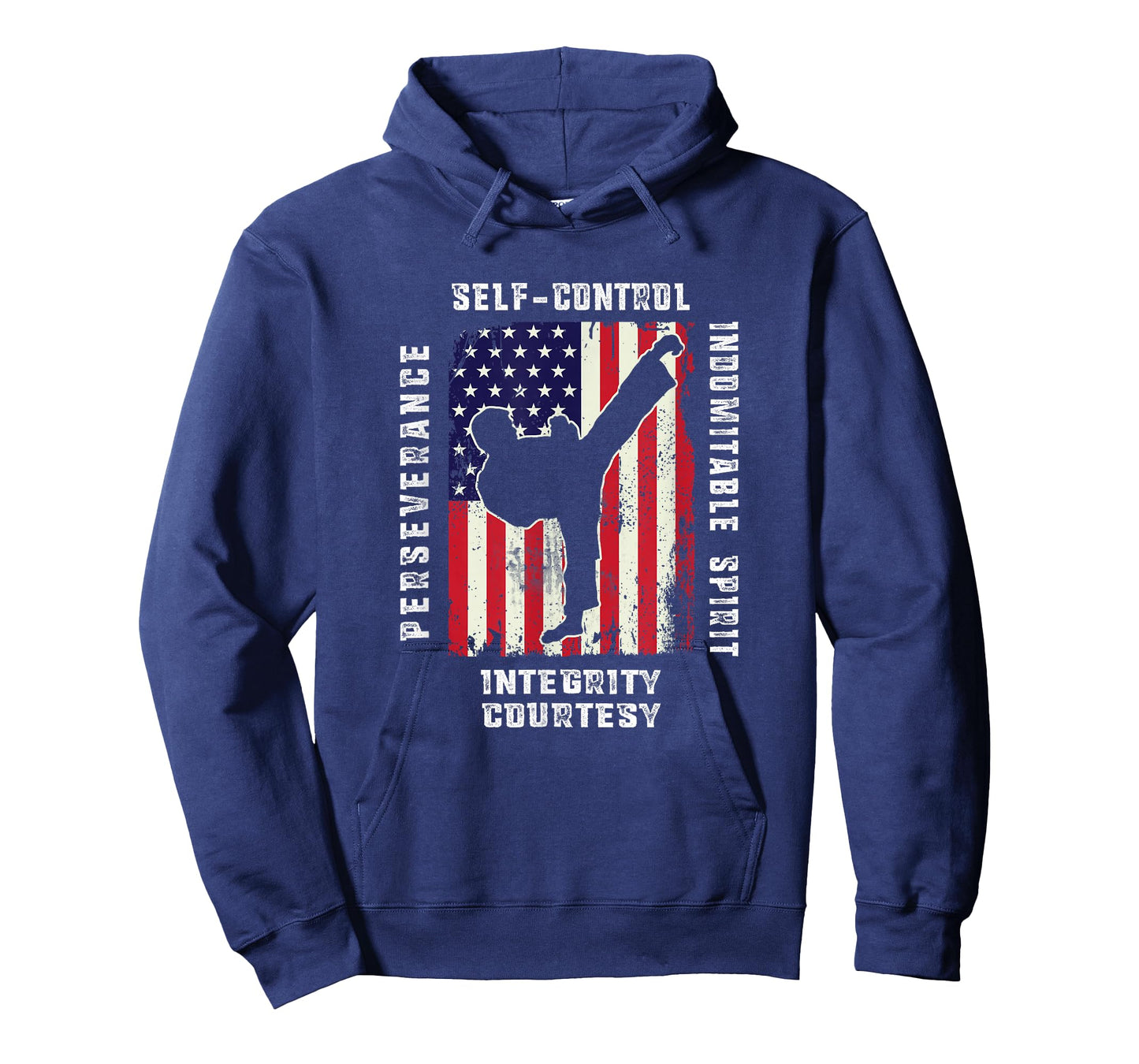 Cool American Flag Taekwondo Gift | Tae Kwon Do Martial Arts T-Shirt Small
