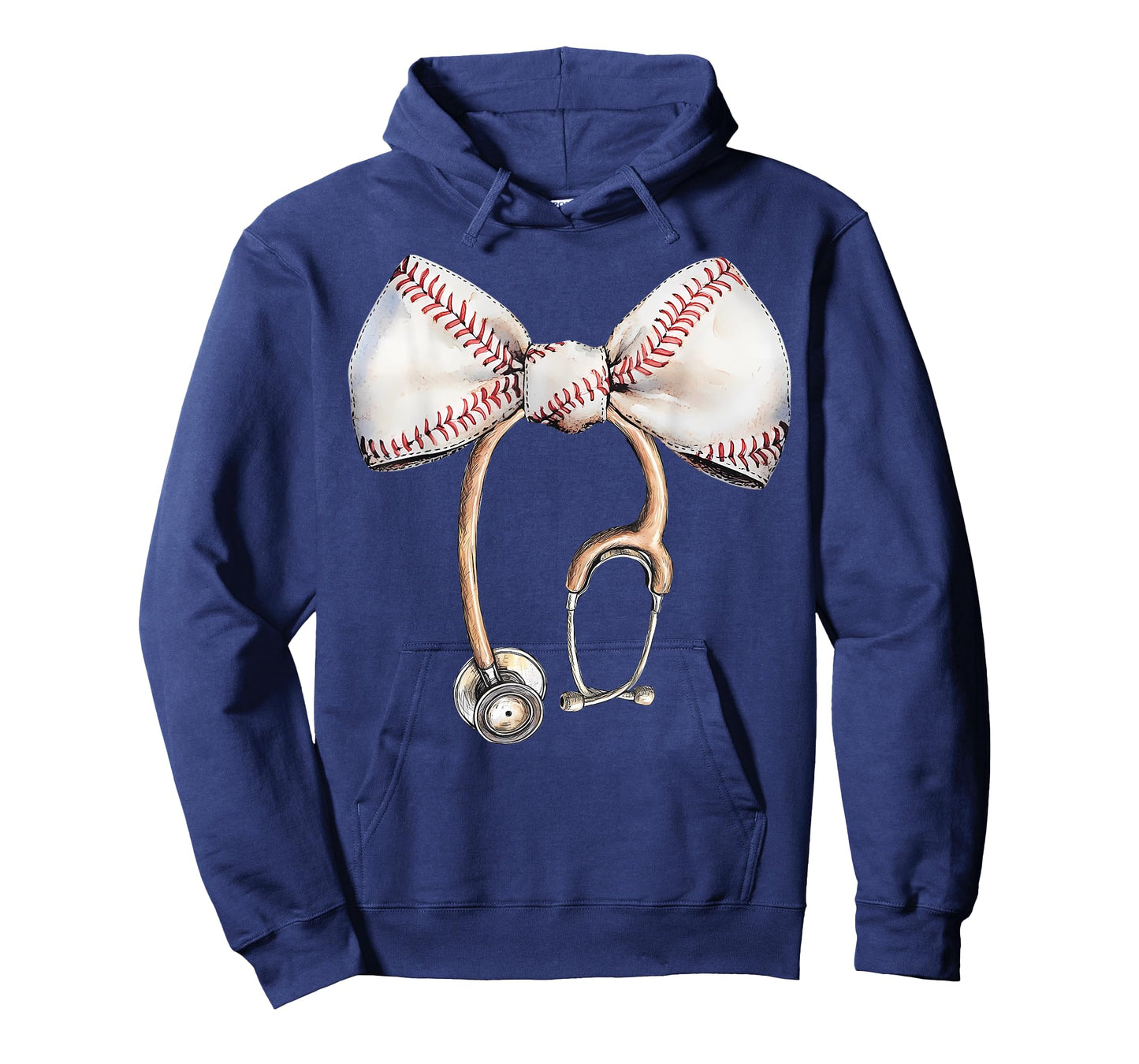 Coquette Bow Stethoscope Baseball Nurse RN Baseball Mama T-Shirt