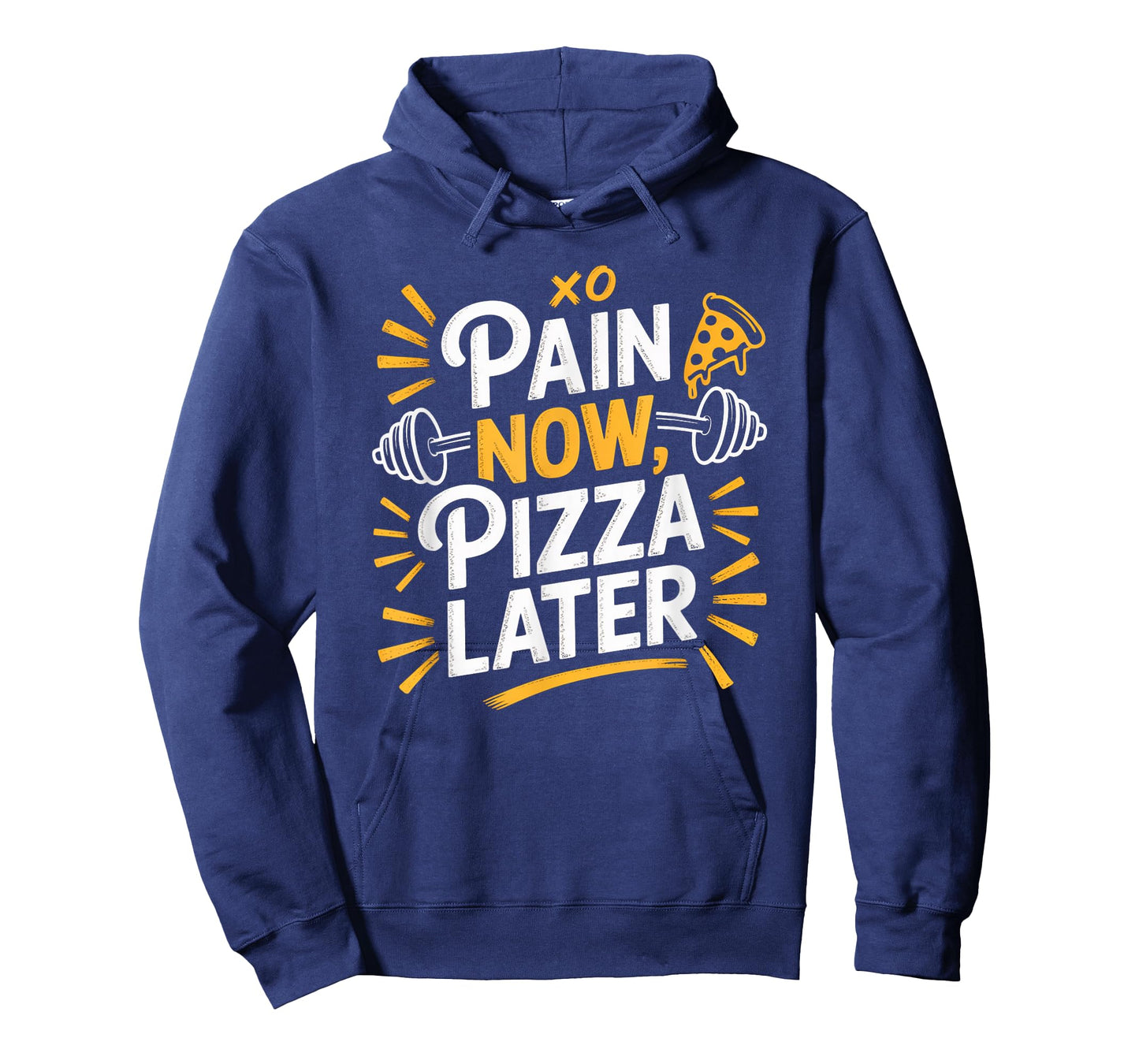Pain Now Pizza Later Fitness Funny Gym Workout for Men Women T-Shirt