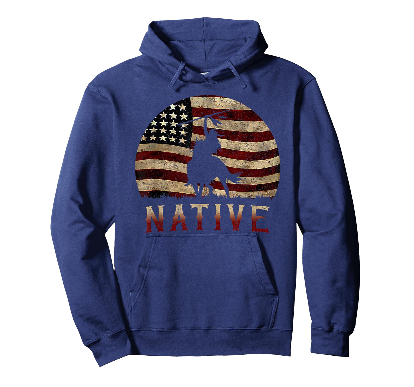 Native USA Vintage American Flag T-Shirt