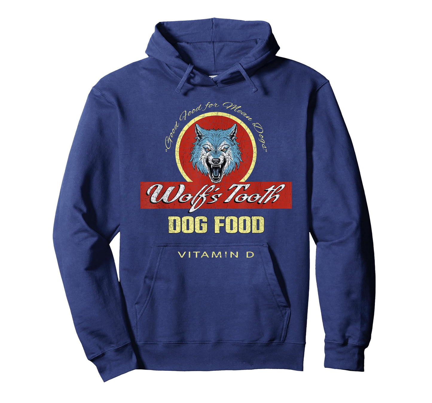 Wolf's Tooth Dog Food | Classic Hollywood Movie Distressed T-Shirt