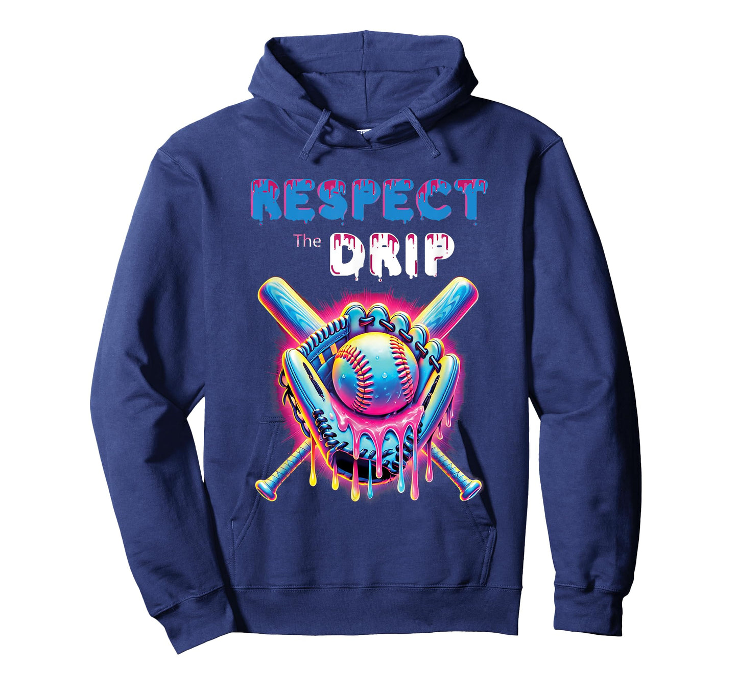 Funny Baseball Drip Ice Cream Dripping Respect The Drip T-Shirt