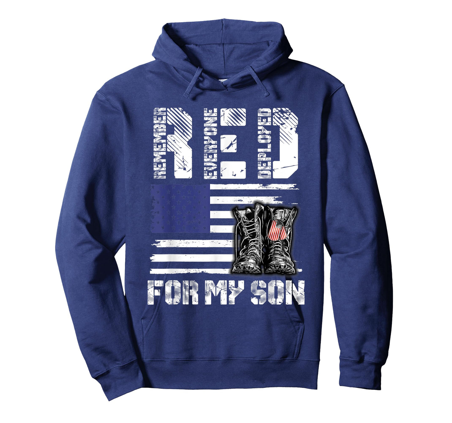 RED Friday For My Son Remember Everyone Deployed Military T-Shirt