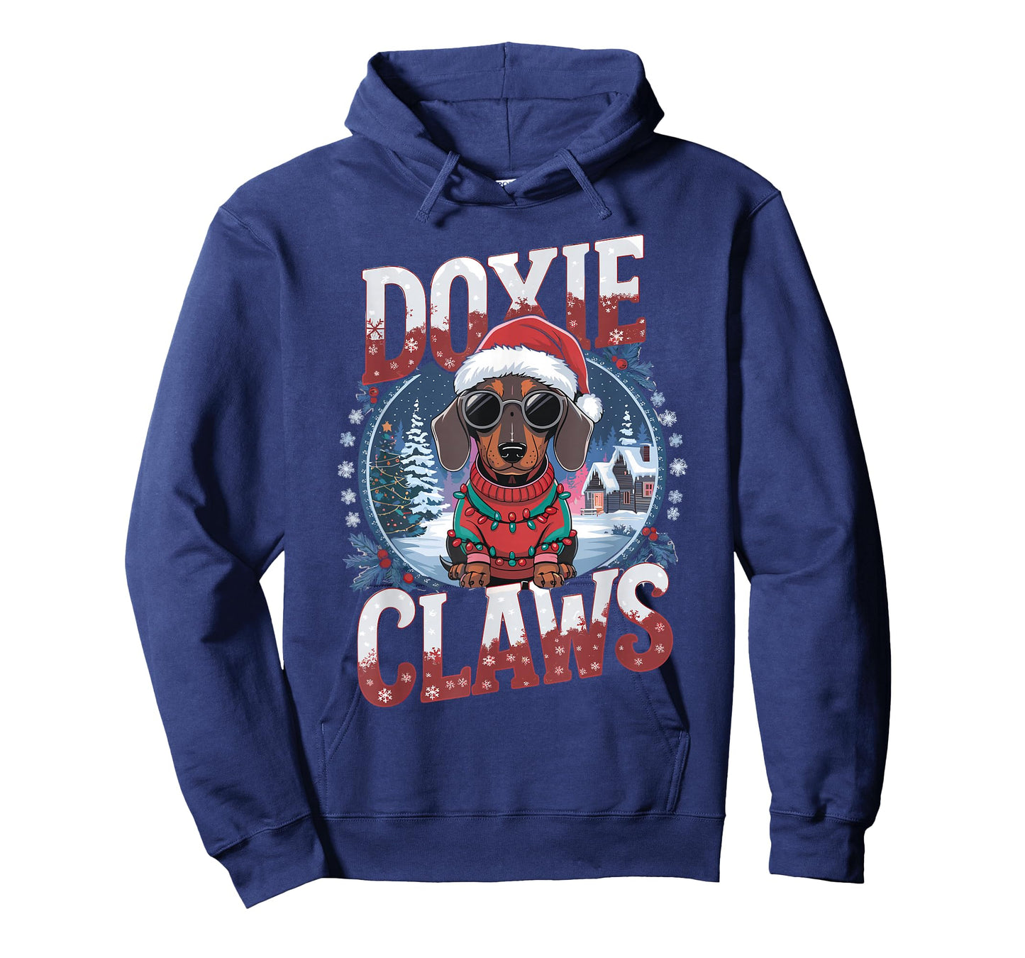 Dachshund Dog Owner Xmas Costume Doxie Claws Christmas T-Shirt