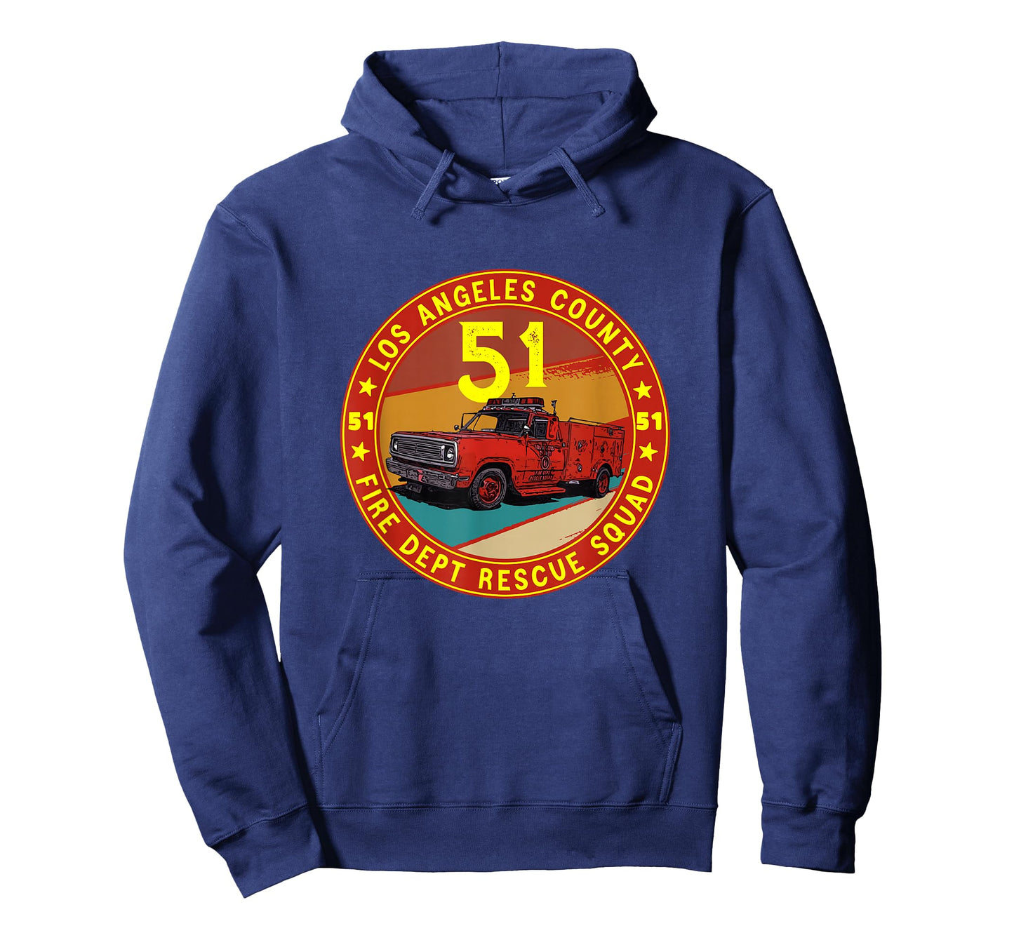 Vintage Truck Side 51 Emergency Squad classic emergency 51 T-Shirt