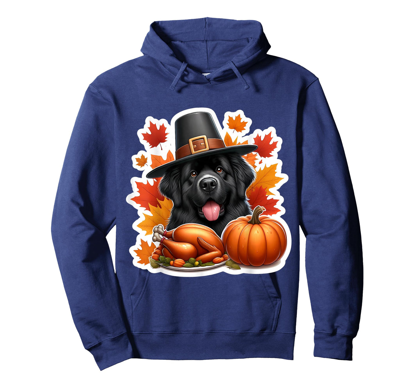 Thanksgiving Newfoundland Dog Owner Lover Funny Turkey Cute T-Shirt