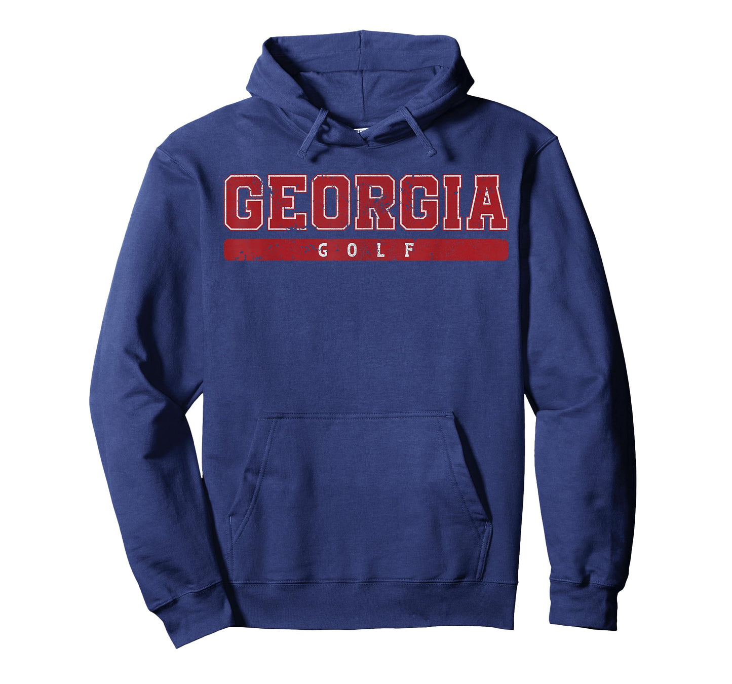 Georgia Golf Red Vintage Text T-Shirt