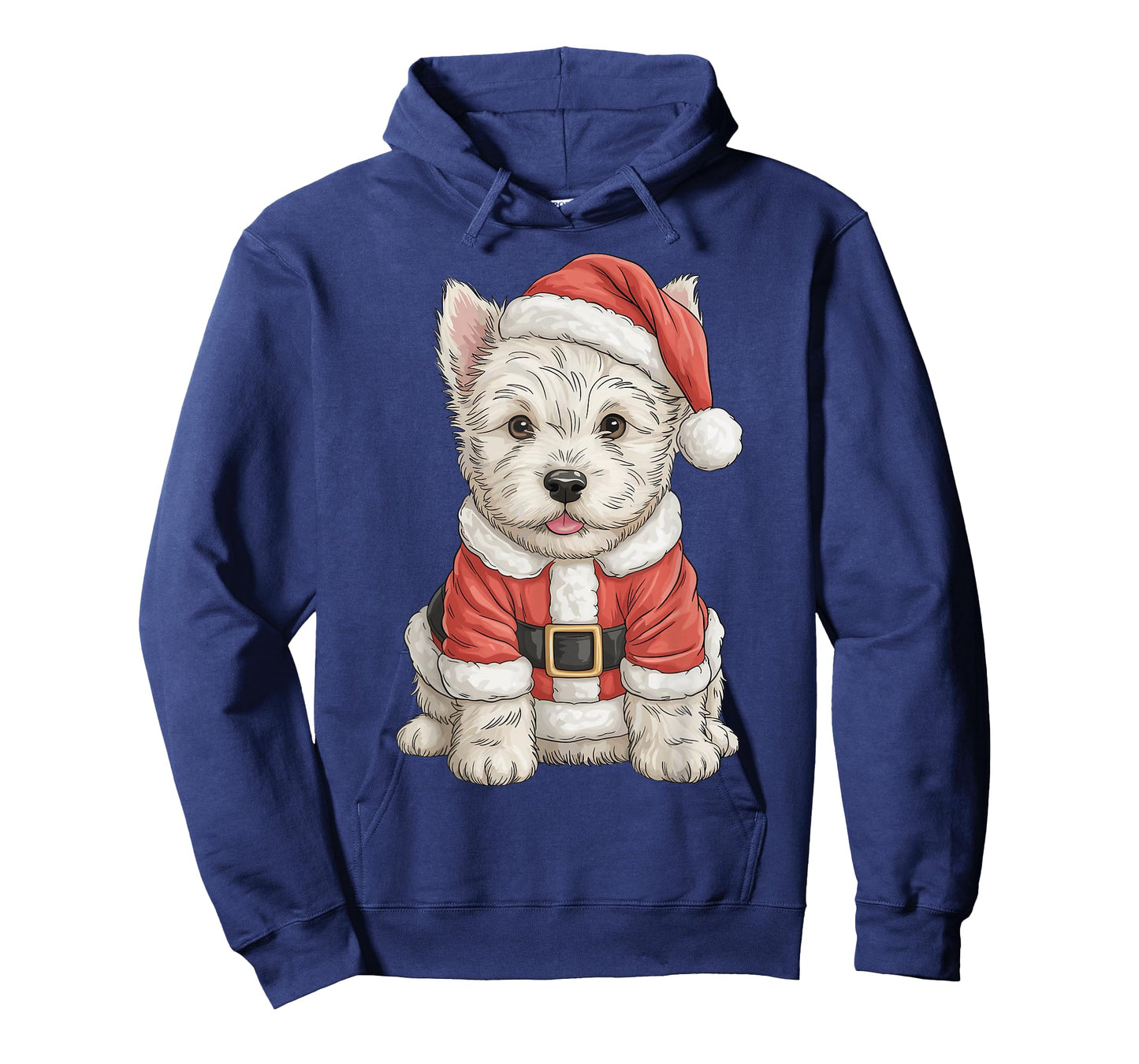Cute Christmas West Highland White Terrier Santa Dog Lover T-Shirt