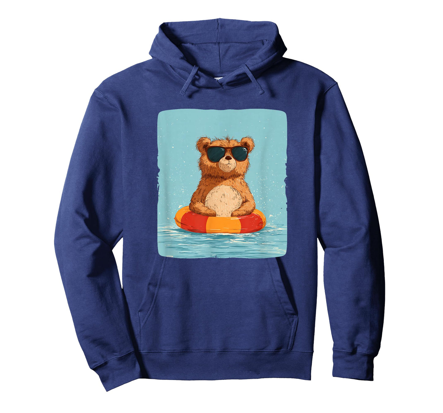 Cool Bear in Pool Ring for Vacation Lovers T-Shirt