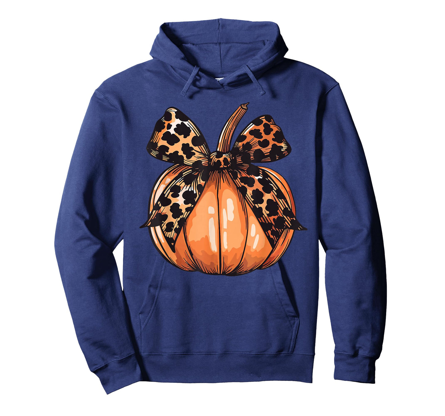 Leopard Coquette Bow Pumpkin Spooky Season Autumn Halloween T-Shirt