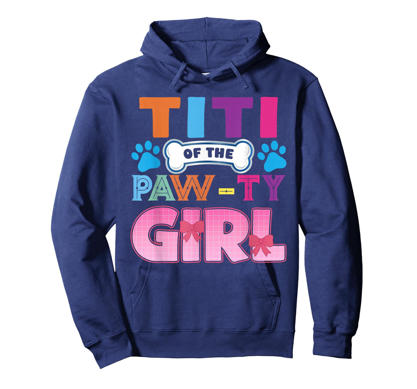 Titi of The Paw-Ty Girl Birthday Family Matching Party T-Shirt