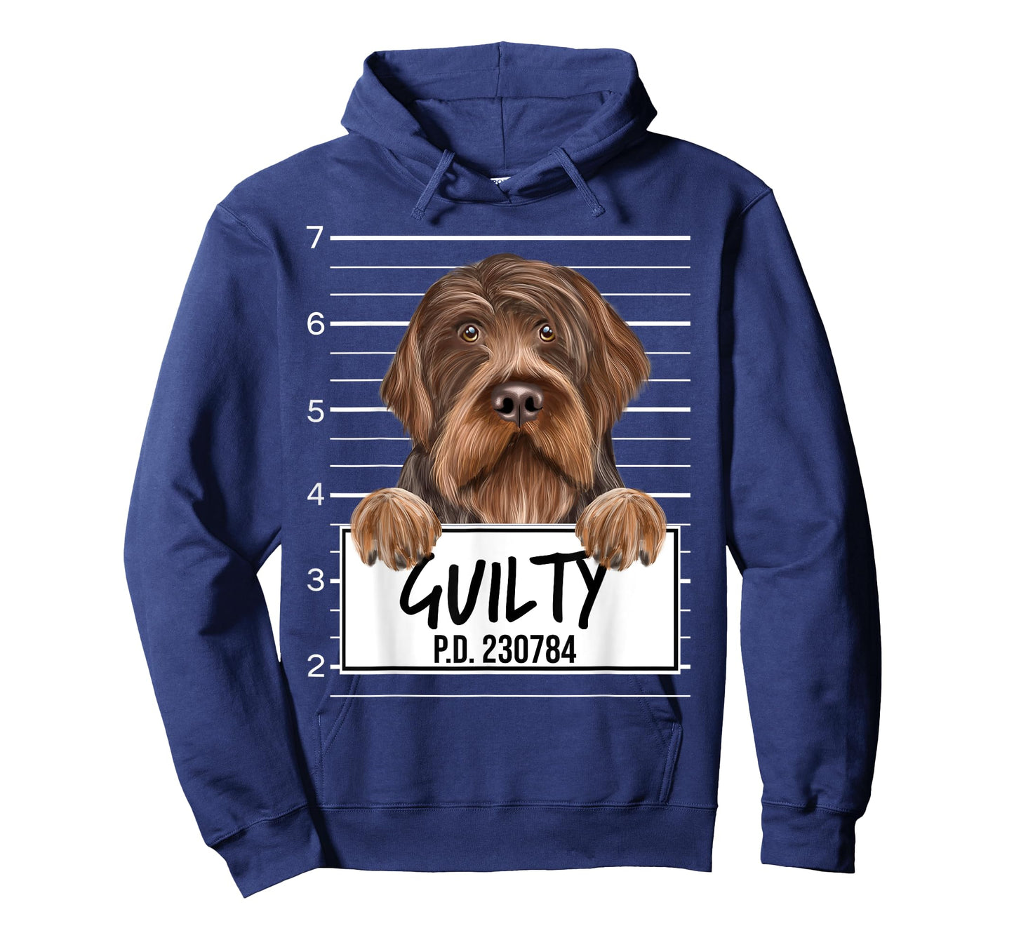 Funny Wirehaired Pointing Griffon Mugshot Guilty Dog T-Shirt