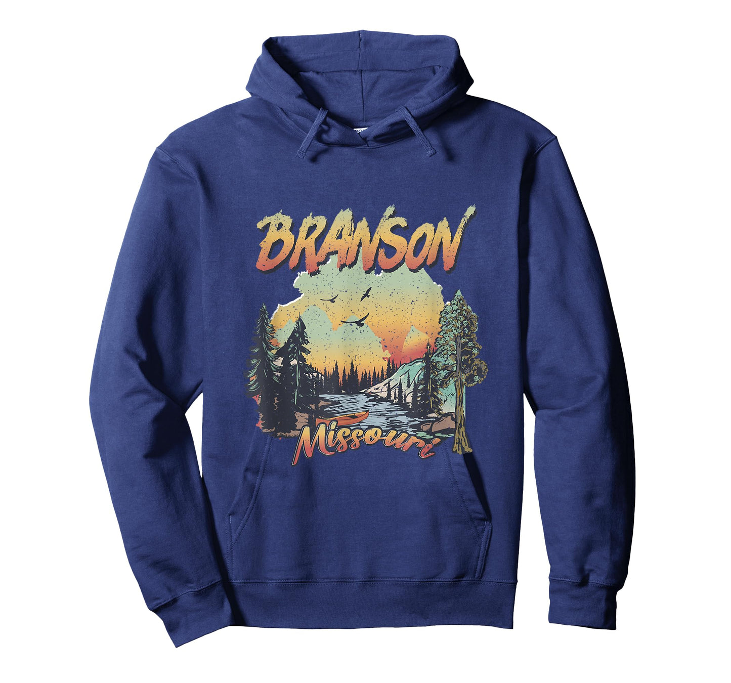 Vintage Branson Missouri Nature Mountain Hiking Souvenir T-Shirt