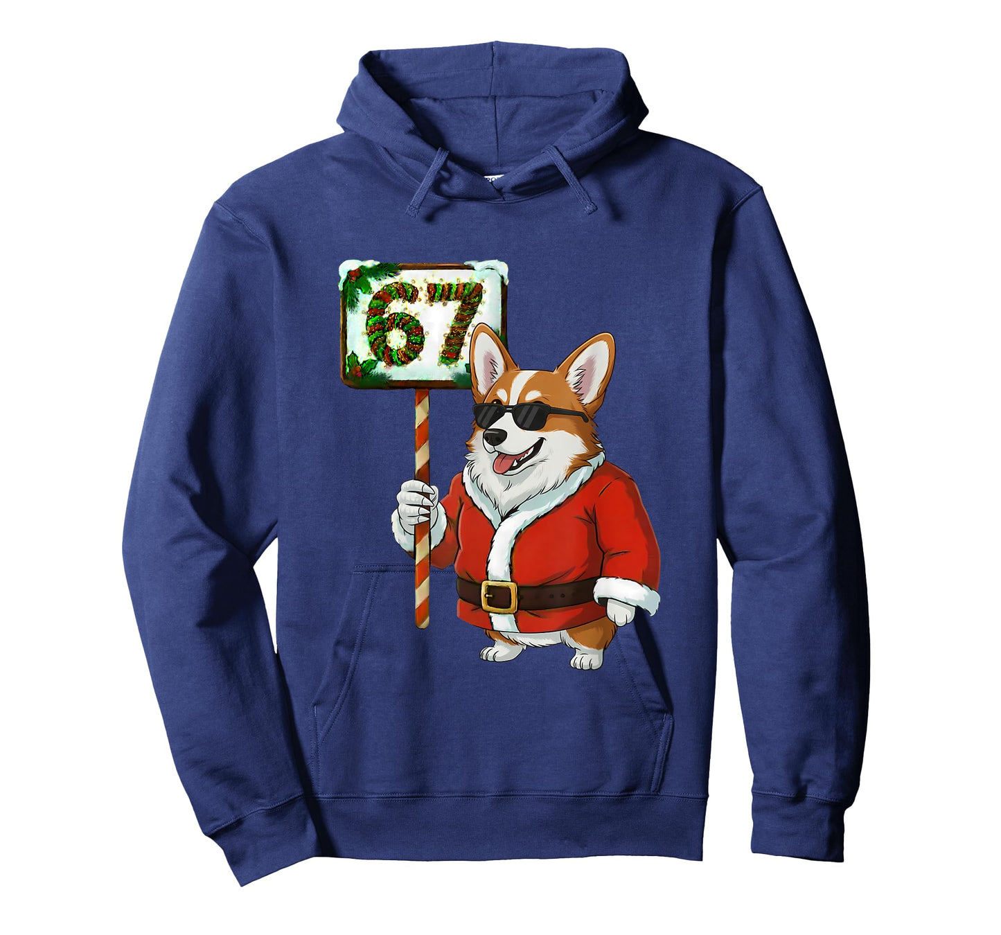 67 Meme Funny Six Seven Christmas Corgi Dog Lover T-Shirt