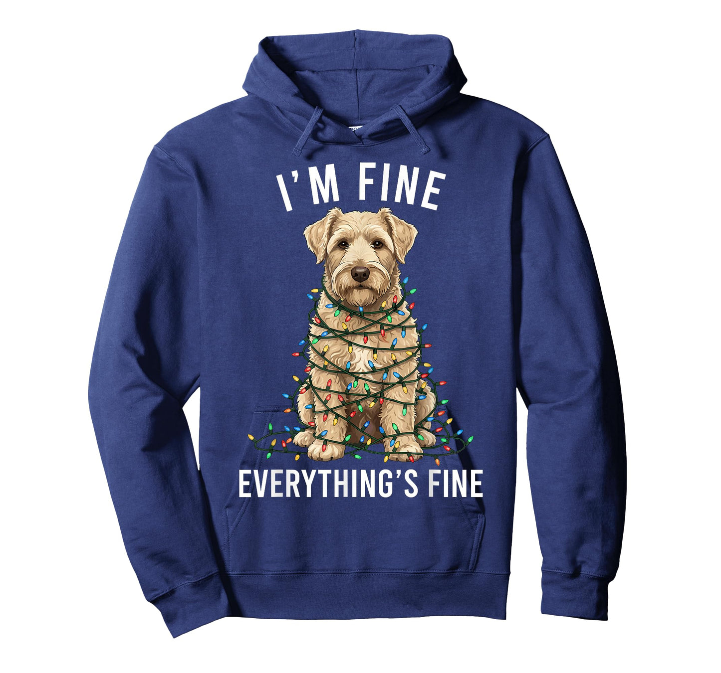 Wheaten Terrier Christmas I'm Fine Everything is Fine T-Shirt