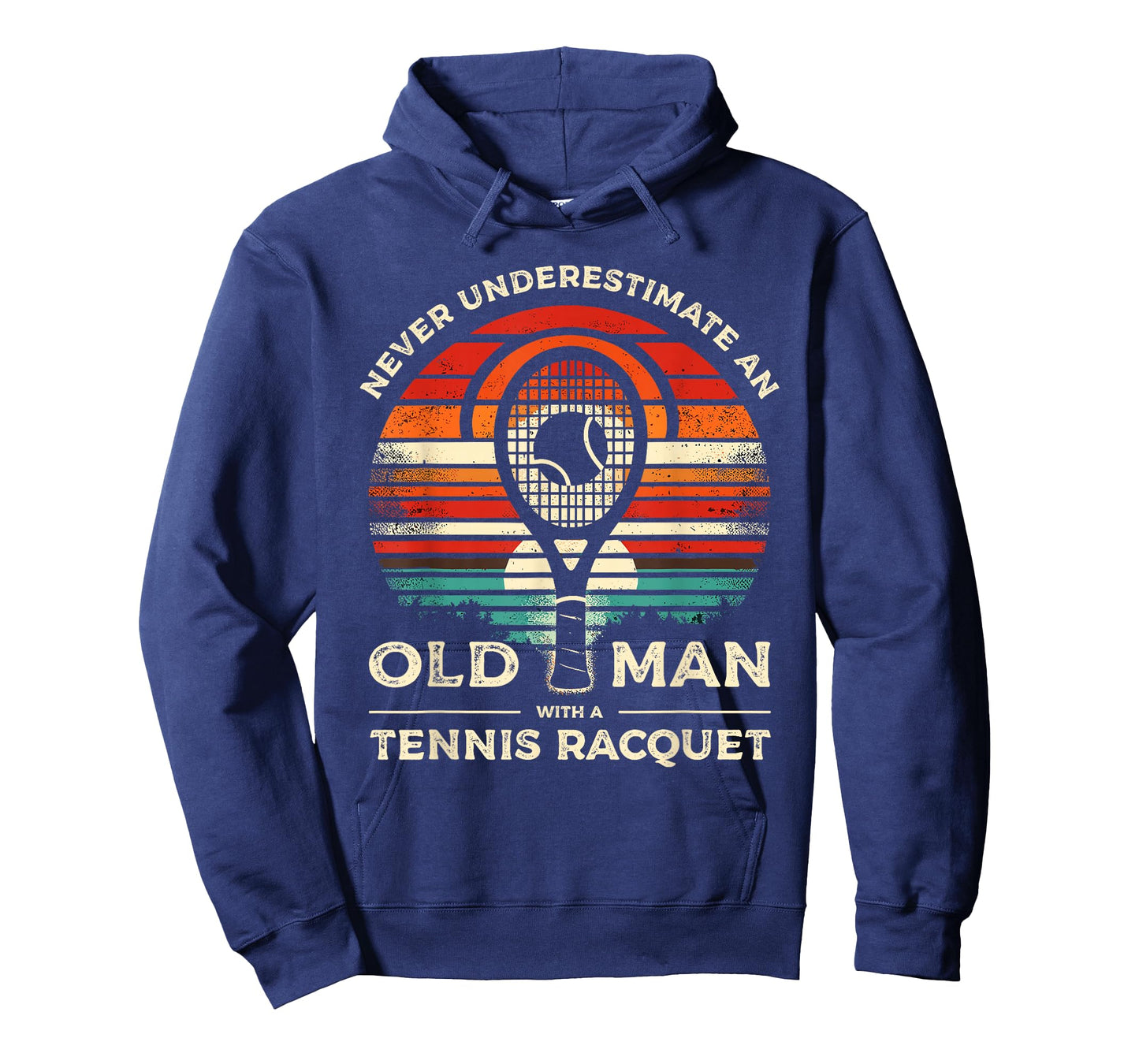 Never Underestimate An Old Man With A Tennis Racquet T-Shirt