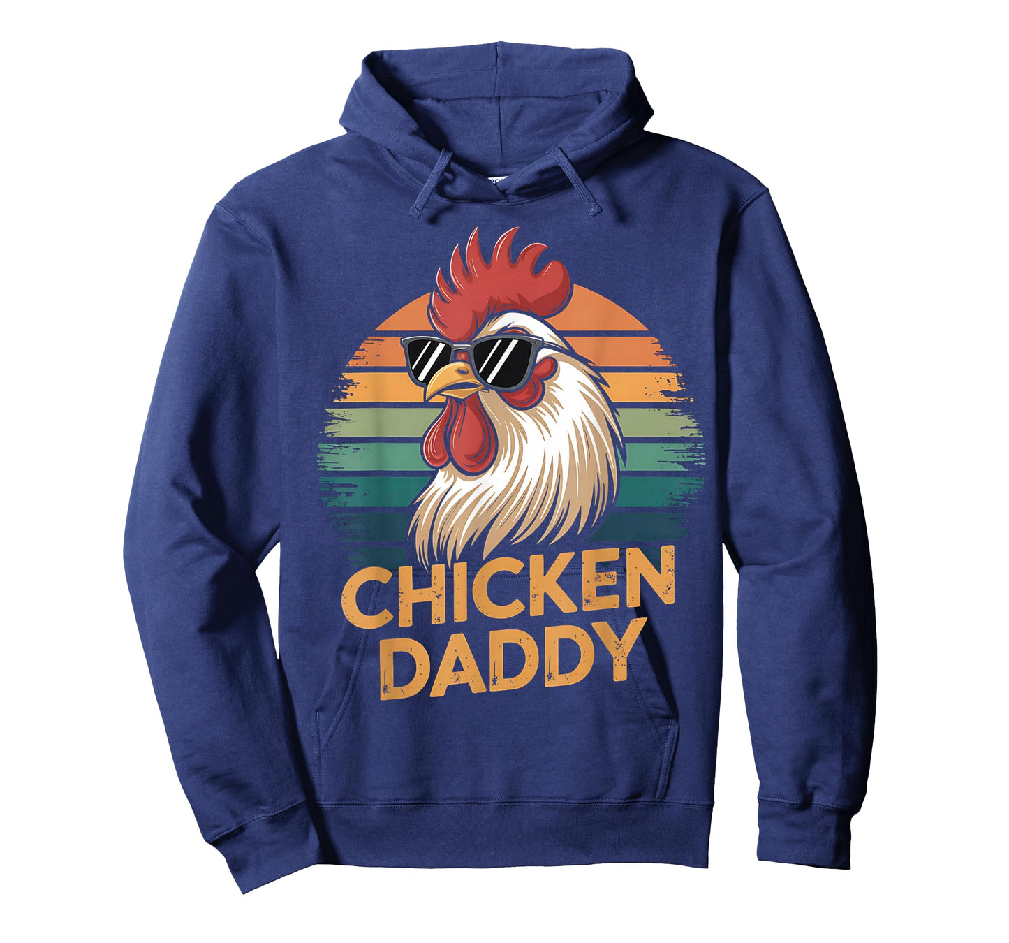 Retro Chicken Daddy Vintage 70s Retro Funny Farm Chicken Dad T-Shirt