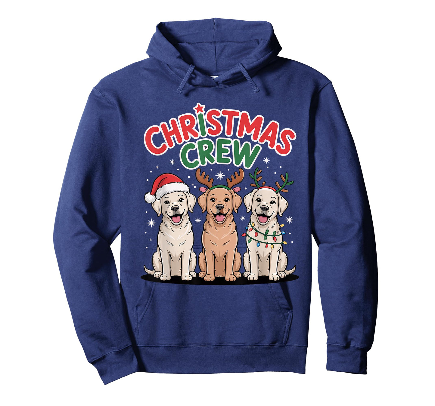 Christmas Crew Xmas Puppy Funny Christmas Labrador Retriever T-Shirt
