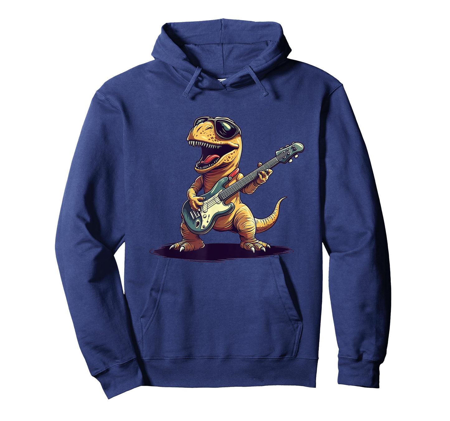 Funny Dinosaur Playing Guitar with Sunglasses Outfit T-Shirt