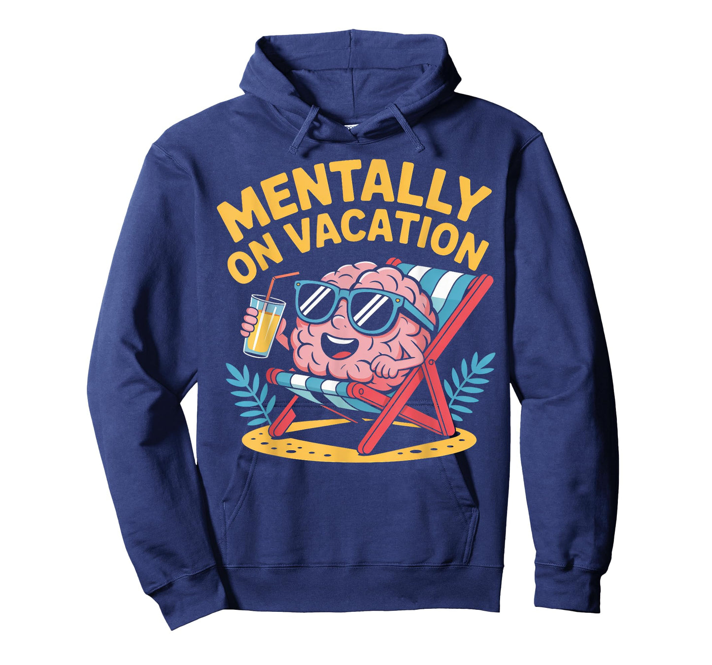 Mentally on Vacation Brain Lounge T-Shirt