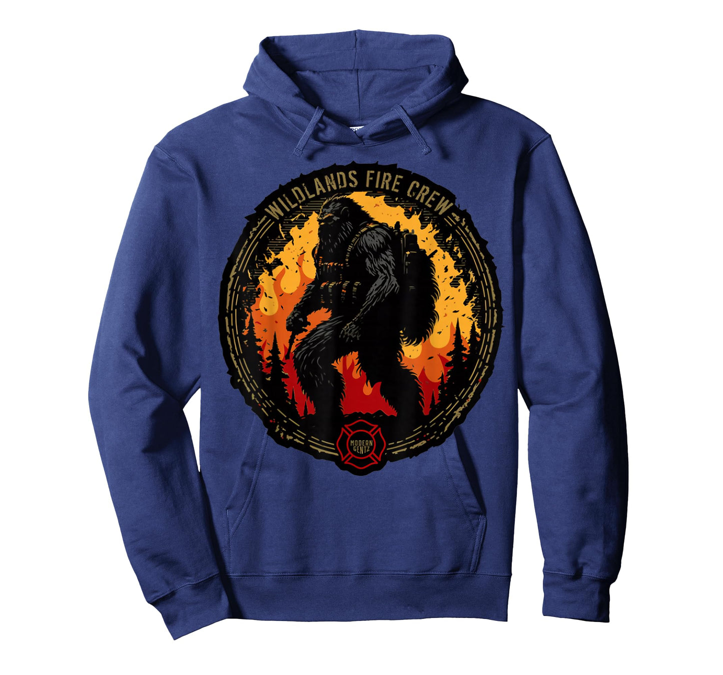 Retro Bigfoot Wildland Firefighter Sasquatch Fireman Gifts T-Shirt