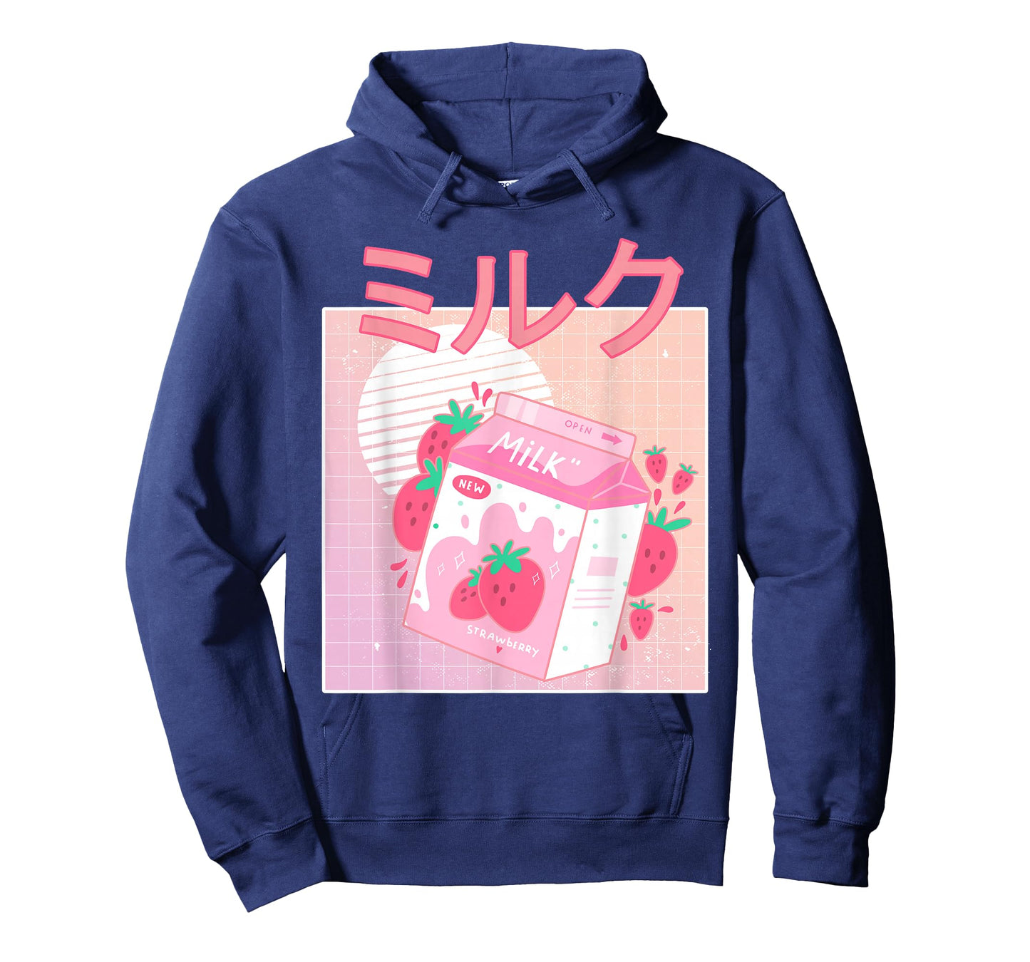 Funny Retro 90s Japanese Kawaii Strawberry Milk Shake Carton T-Shirt