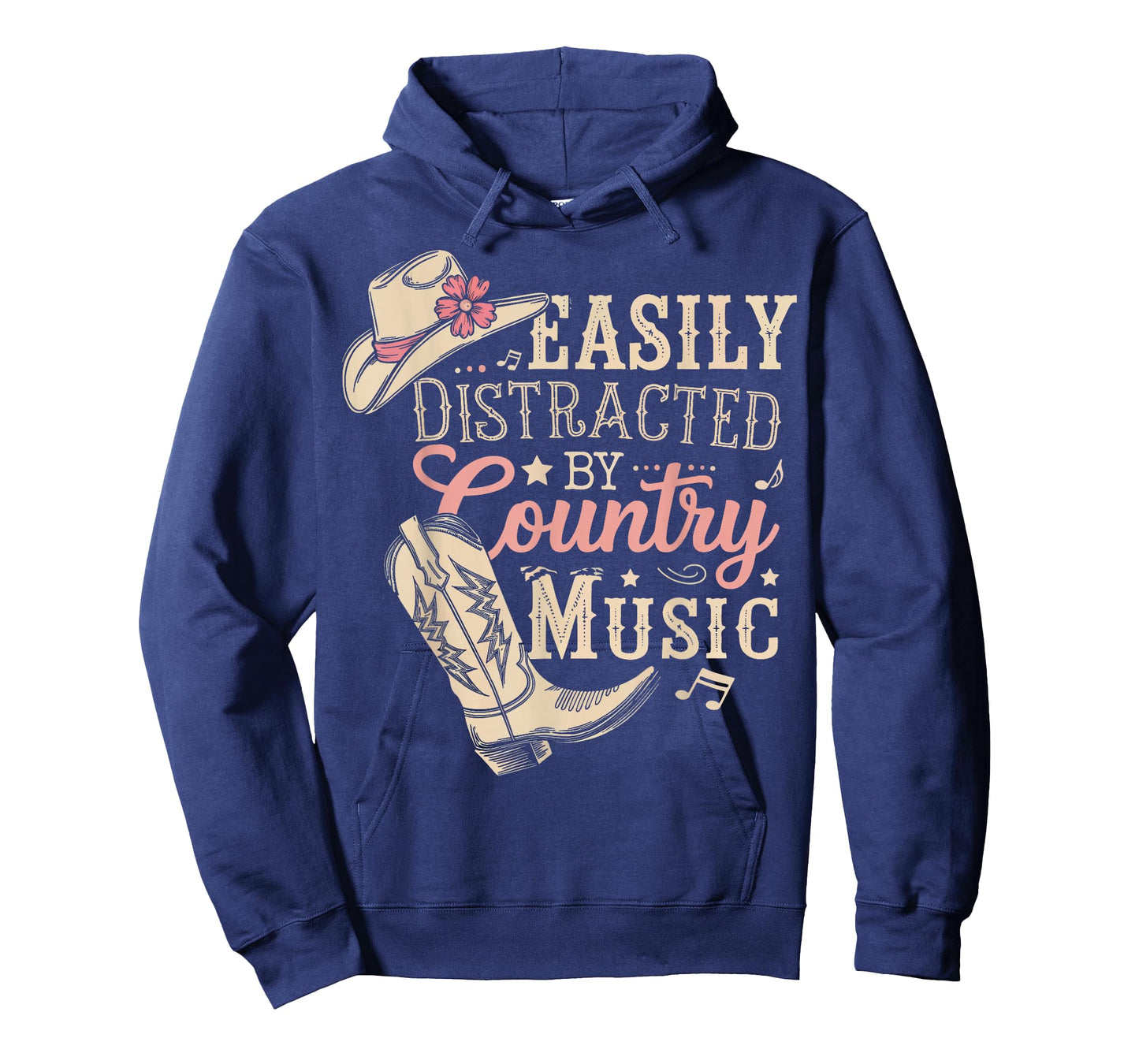 Easily Distracted By Country Music T-Shirt