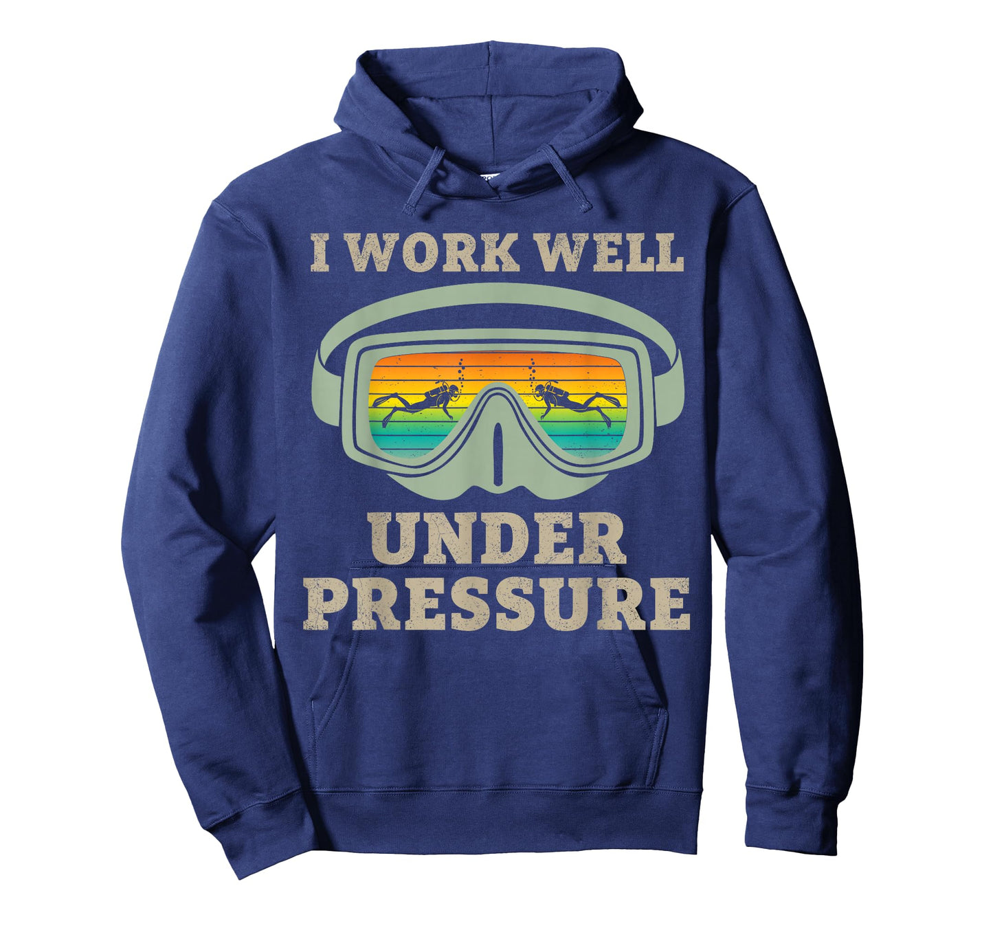 Funny Scuba Diver Diving Humor I Work Well Under Pressure T-Shirt
