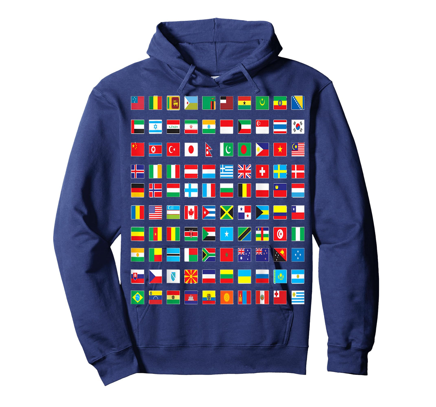 International world flags and world map for children T-Shirt