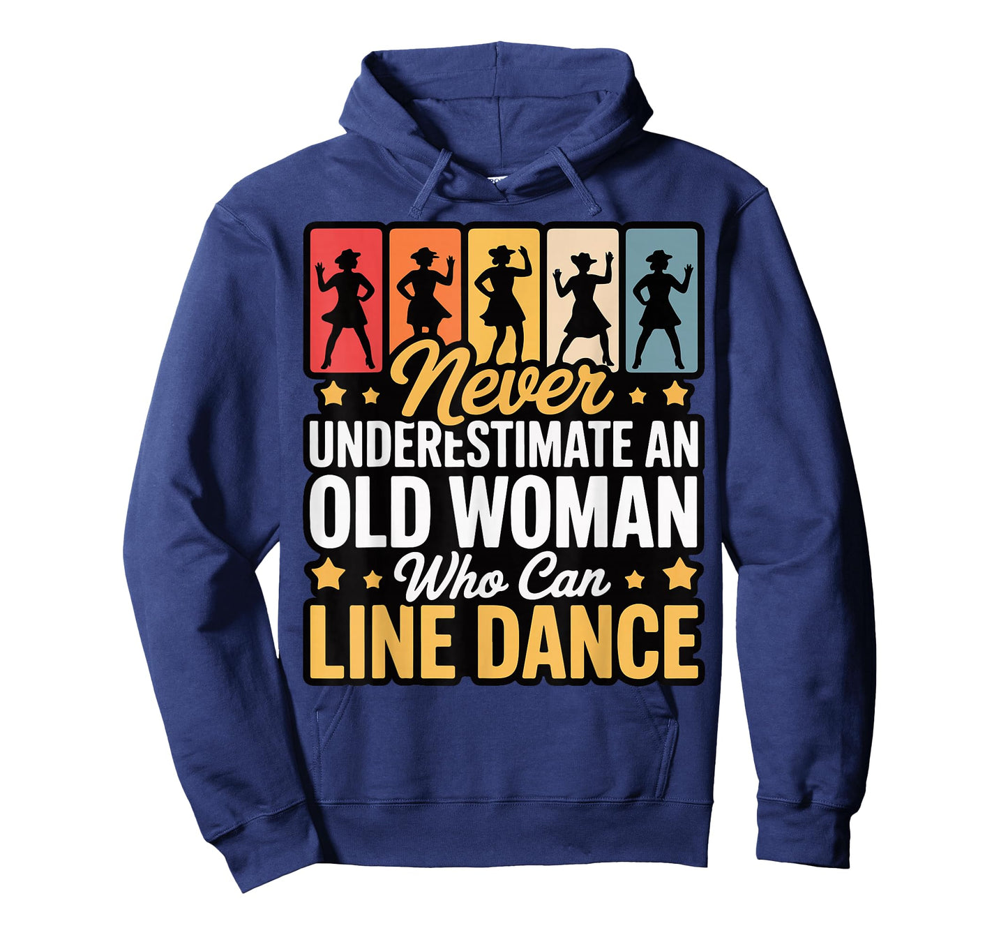 Never Underestimate An Old Woman Who Can Line Dance T-Shirt