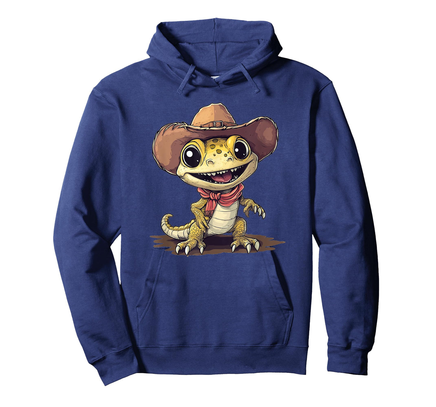 Funny Rodeo Lizard with Cowboy Hat Costume T-Shirt