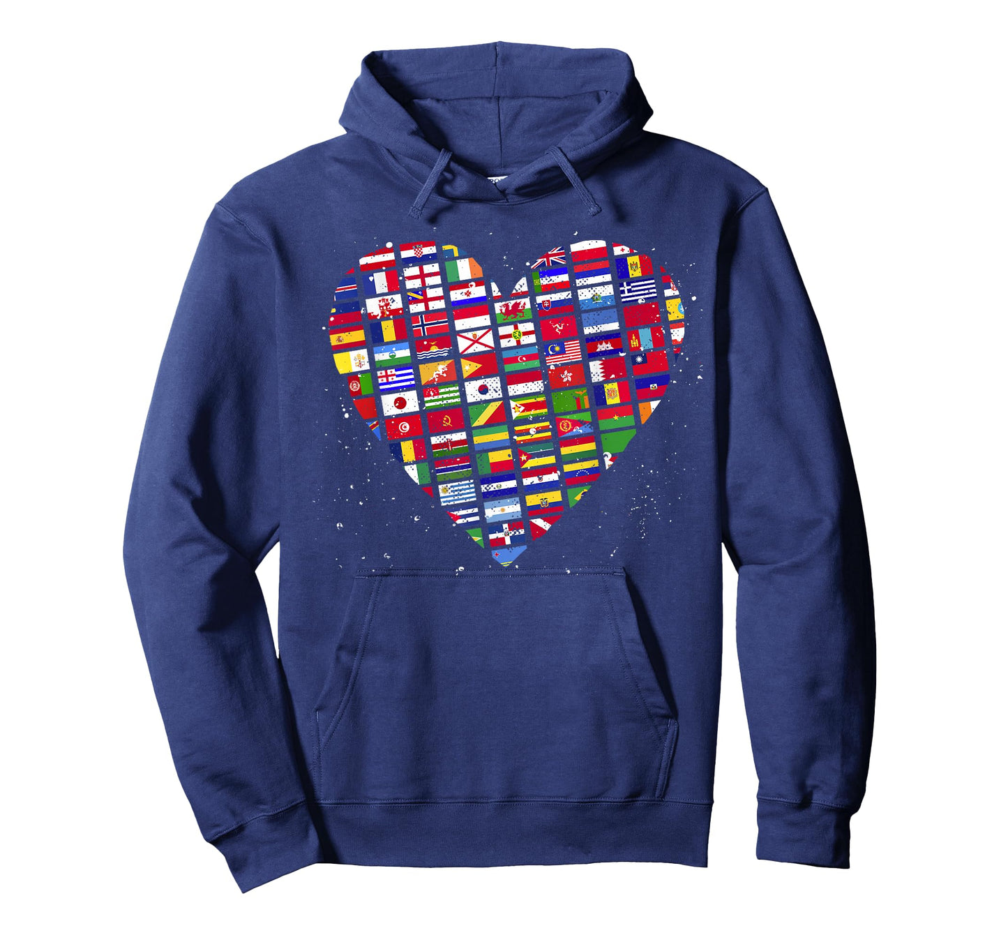 Heart World Country Flags Planet Birthday Earth Day T-Shirt