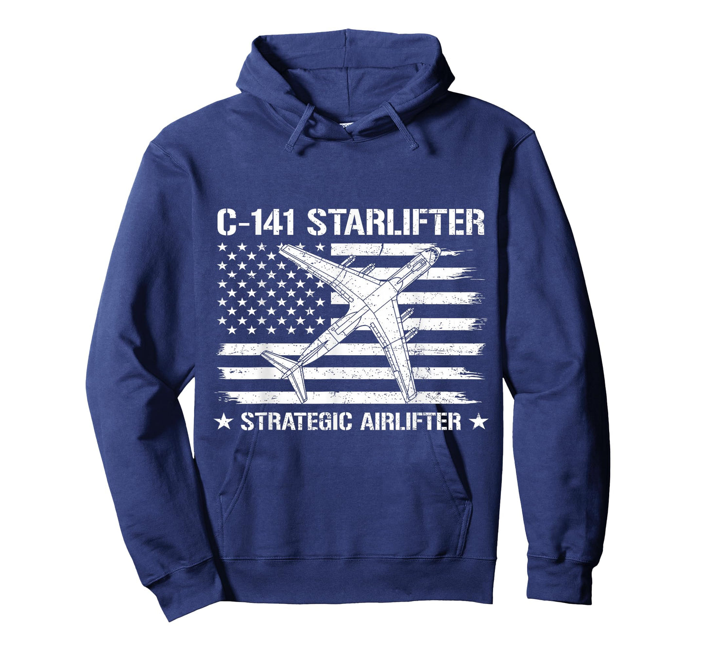 C-141 Starlifter Flag US Military Strategic Airlifter Plane T-Shirt
