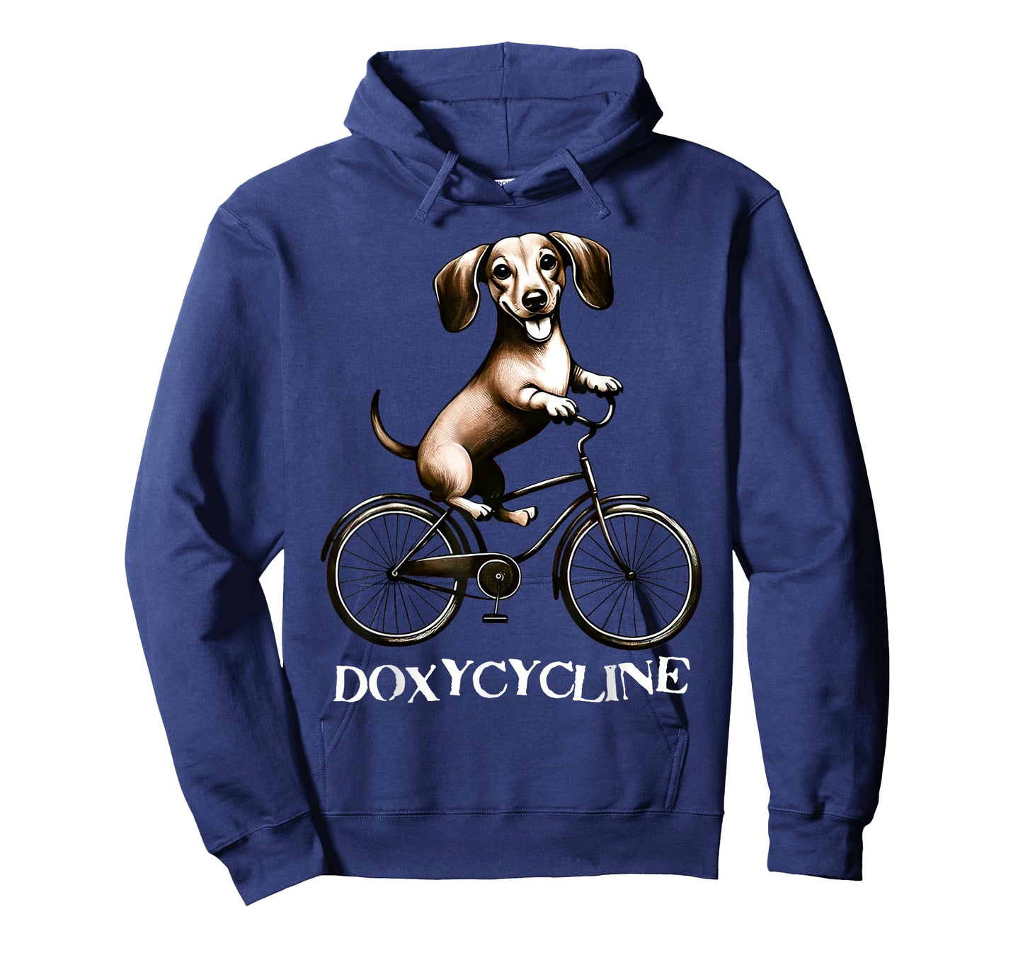 Doxycycline Pharmacy Pun Dachshund On Bicycle Veterinary T-Shirt