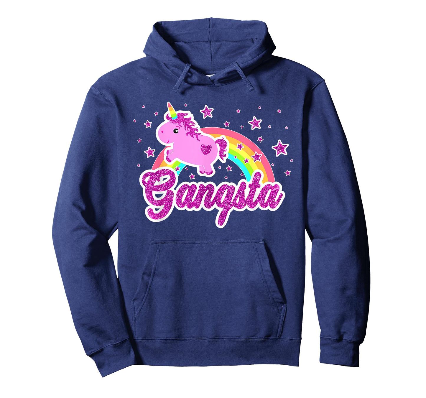 Funny Ironic Cool Unicorn Gangsta Music Tee Festival Shirt T-Shirt