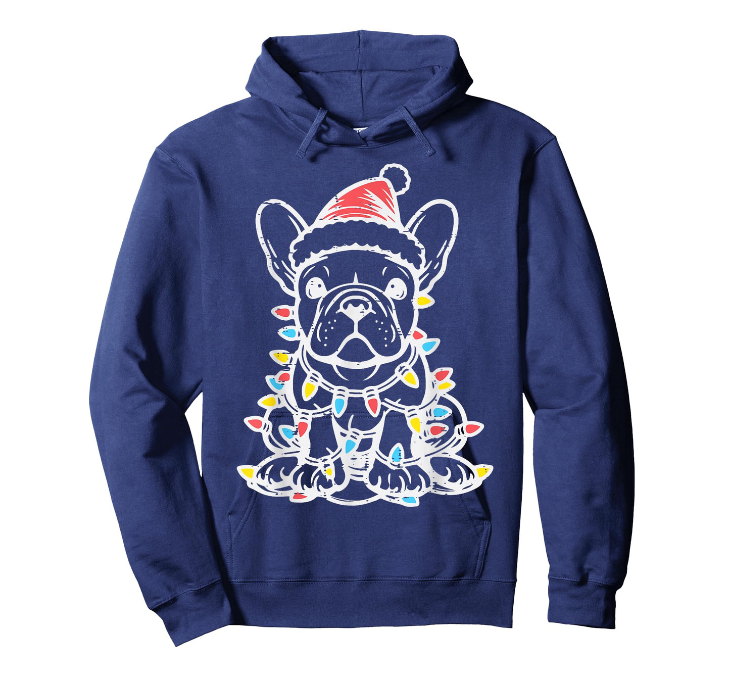 Christmas Dog French Bulldog Xmas Frenchie Men Women Kids T-Shirt