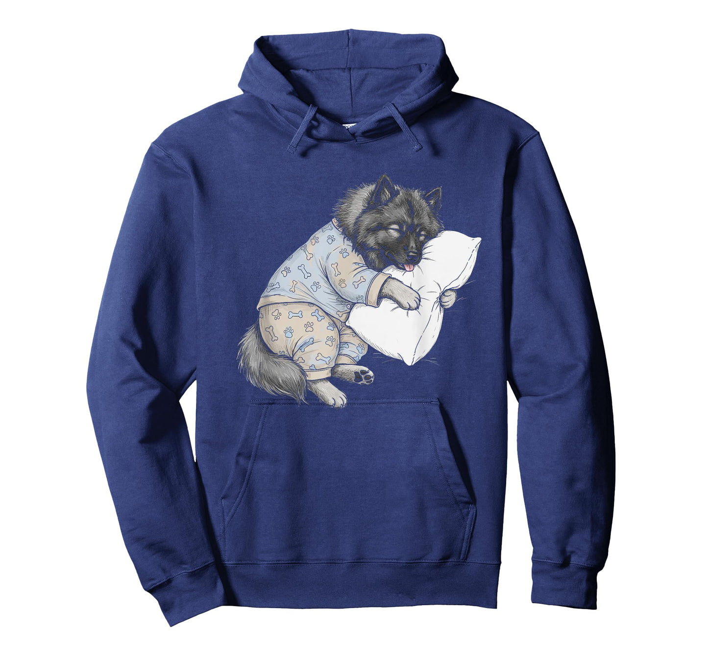 Funny Sleepy Keeshond Pajama Men Women Kids T-Shirt