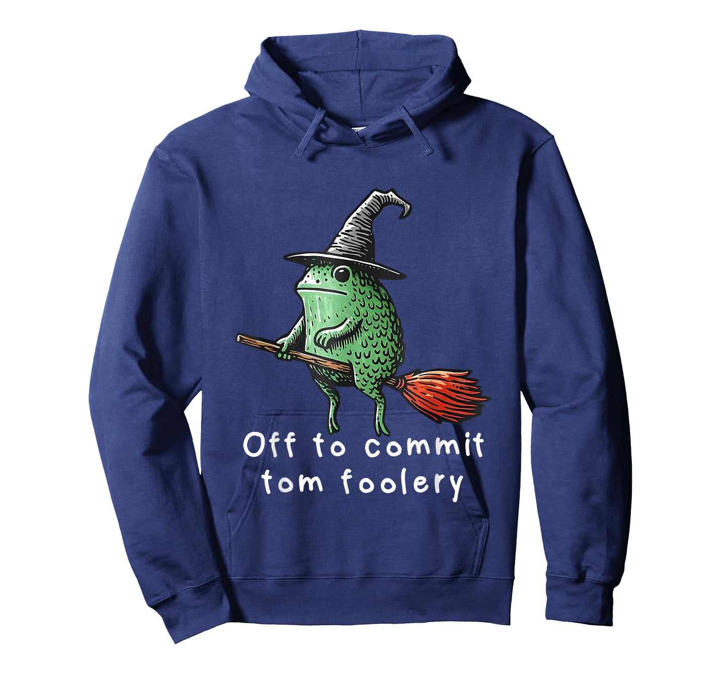 Whimsical Frog Wizard Witch Off to Commit Tomfoolery Meme T-Shirt