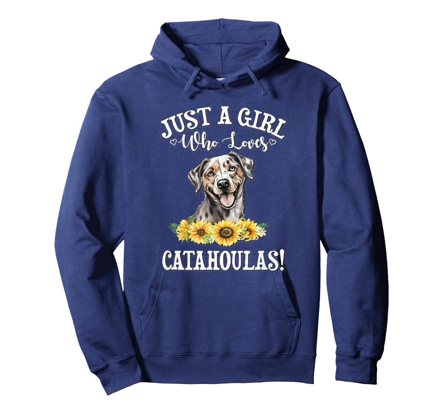 Womens Flowers Just A Girl Who Loves Catahoula Leopard Dogs T-Shirt