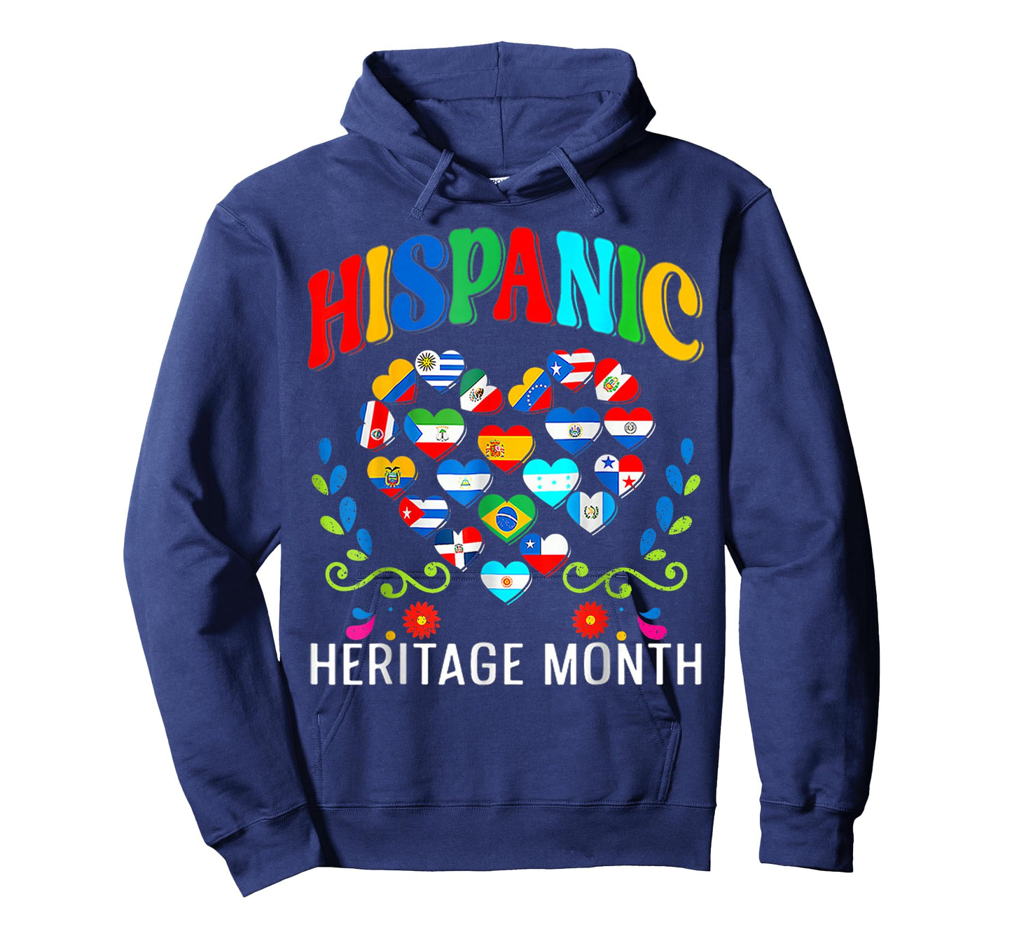 Happy National Hispanic Heritage Month All Countries Love T-Shirt