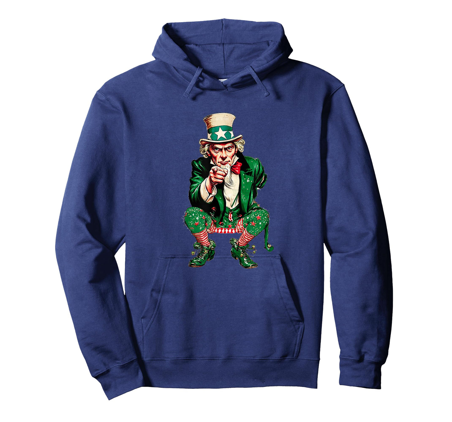 Funny Uncle in Christmas Elf Costume for Festive Sam Lovers T-Shirt