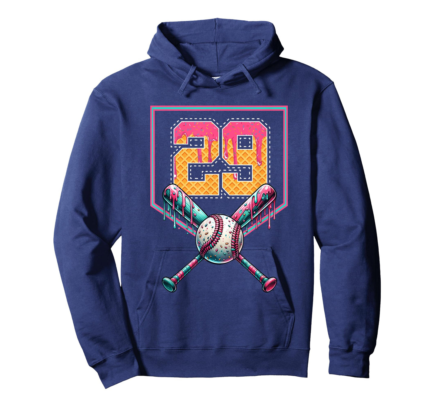 Baseball Drip Number 29 Player Or 29th Birthday T-Shirt