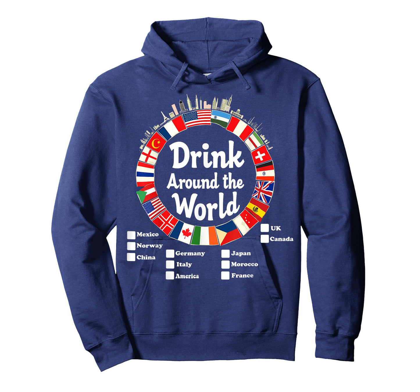 Adult Vacation Drinking Countries International National T-Shirt