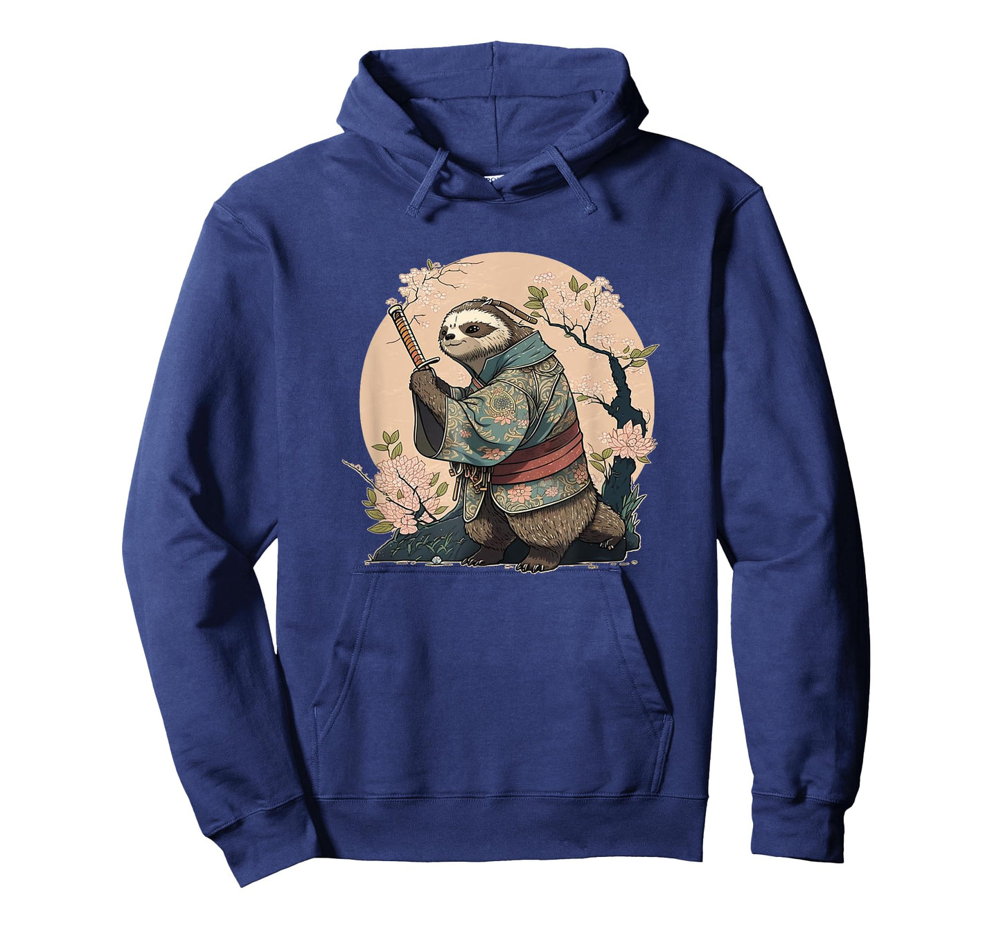 Kawaii Japanese Style Samurai Sloth Anime T-Shirt