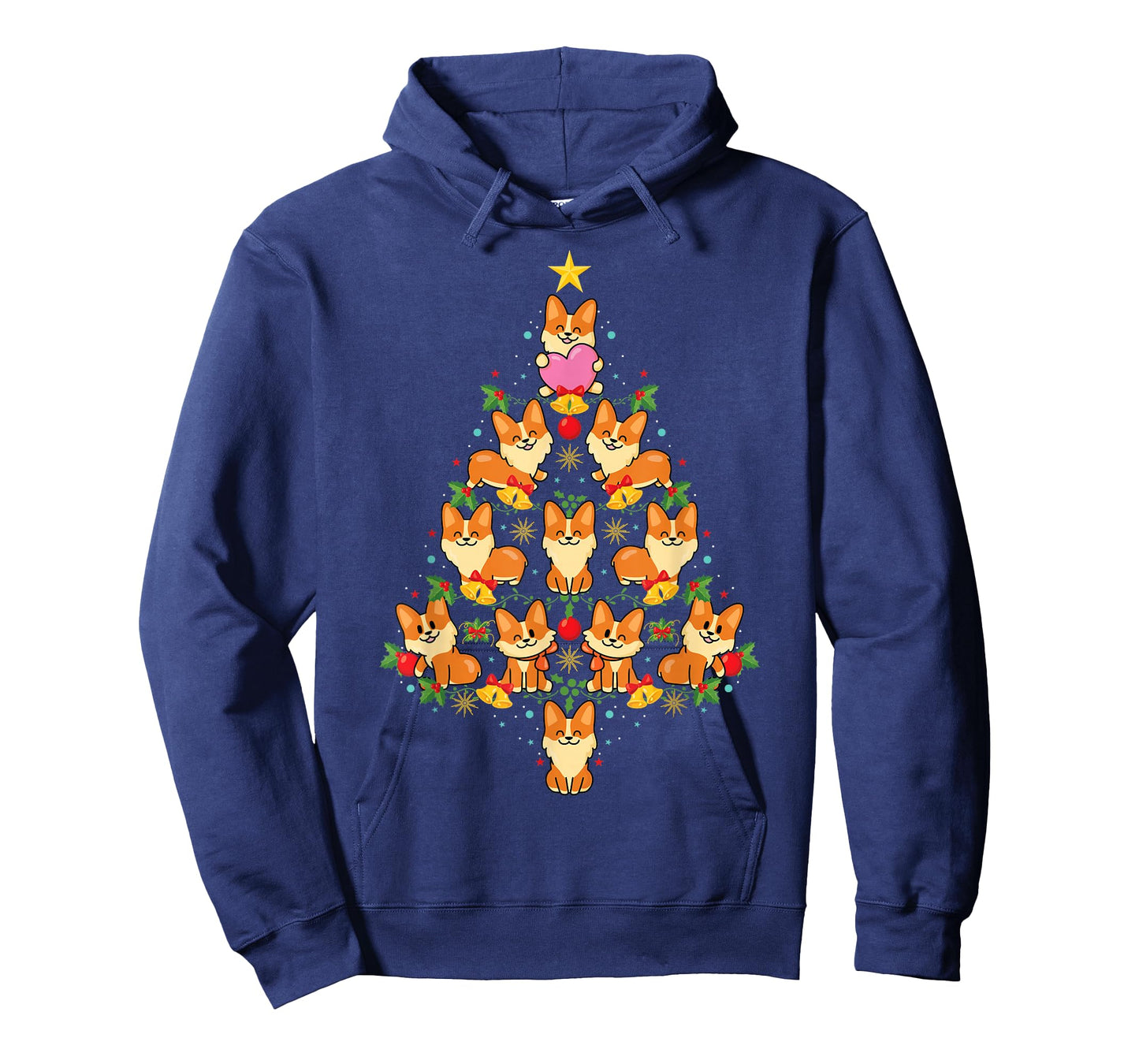 Cute Corgi Dog Christmas Tree Xmas Tree T-Shirt
