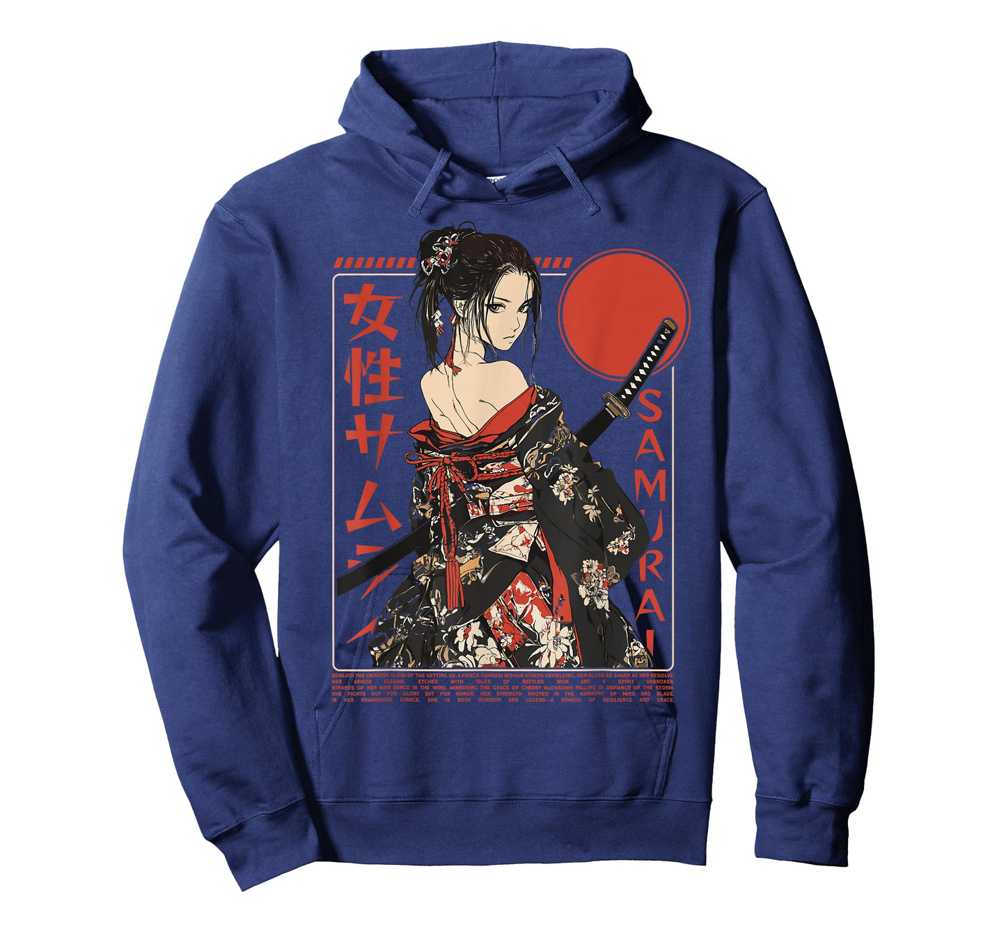 Samurai Warrior Waifu Girl Japanese Ukiyo-e Manga Samurai T-Shirt