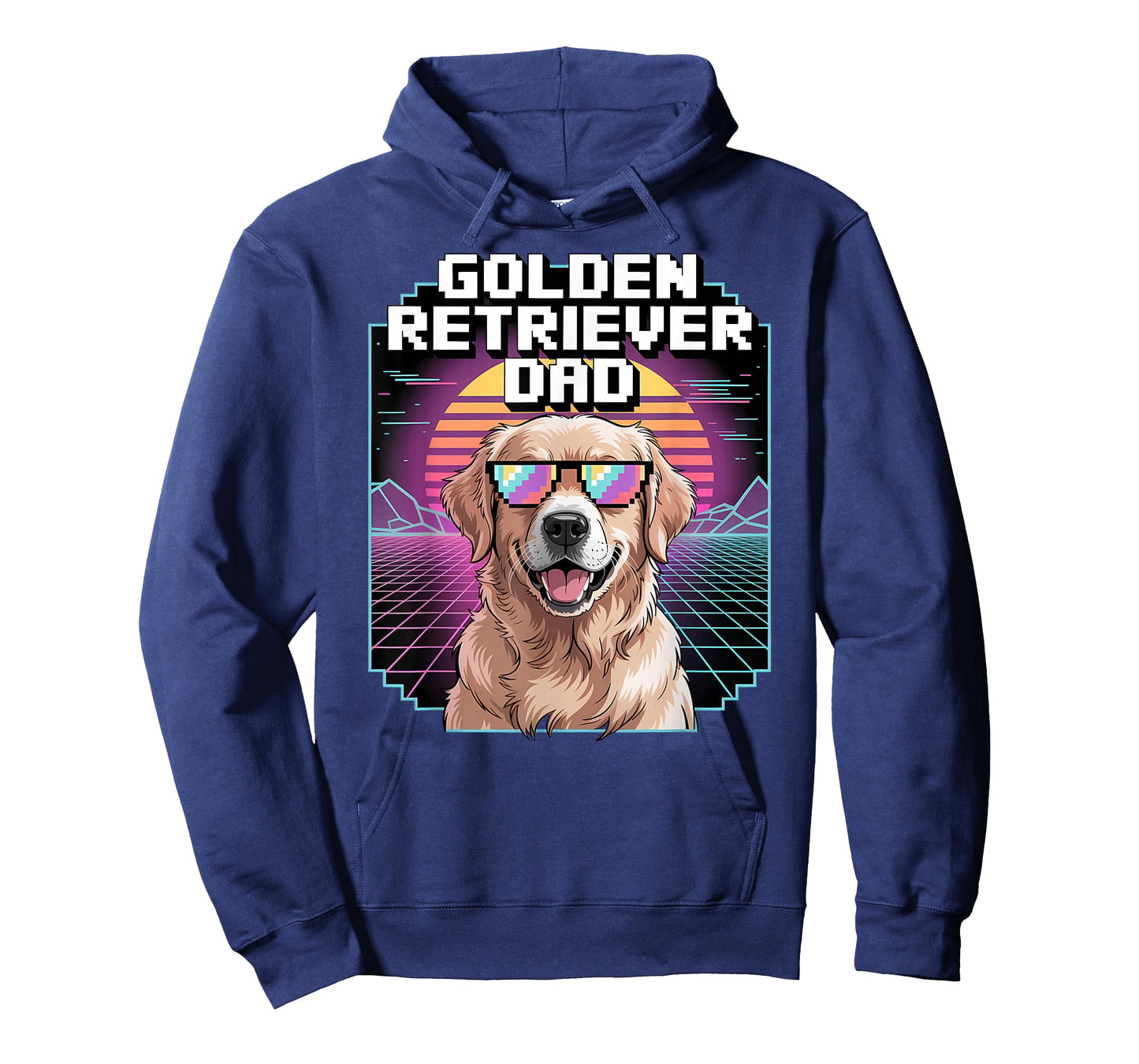 Retro Golden Retriever Dad T-Shirt