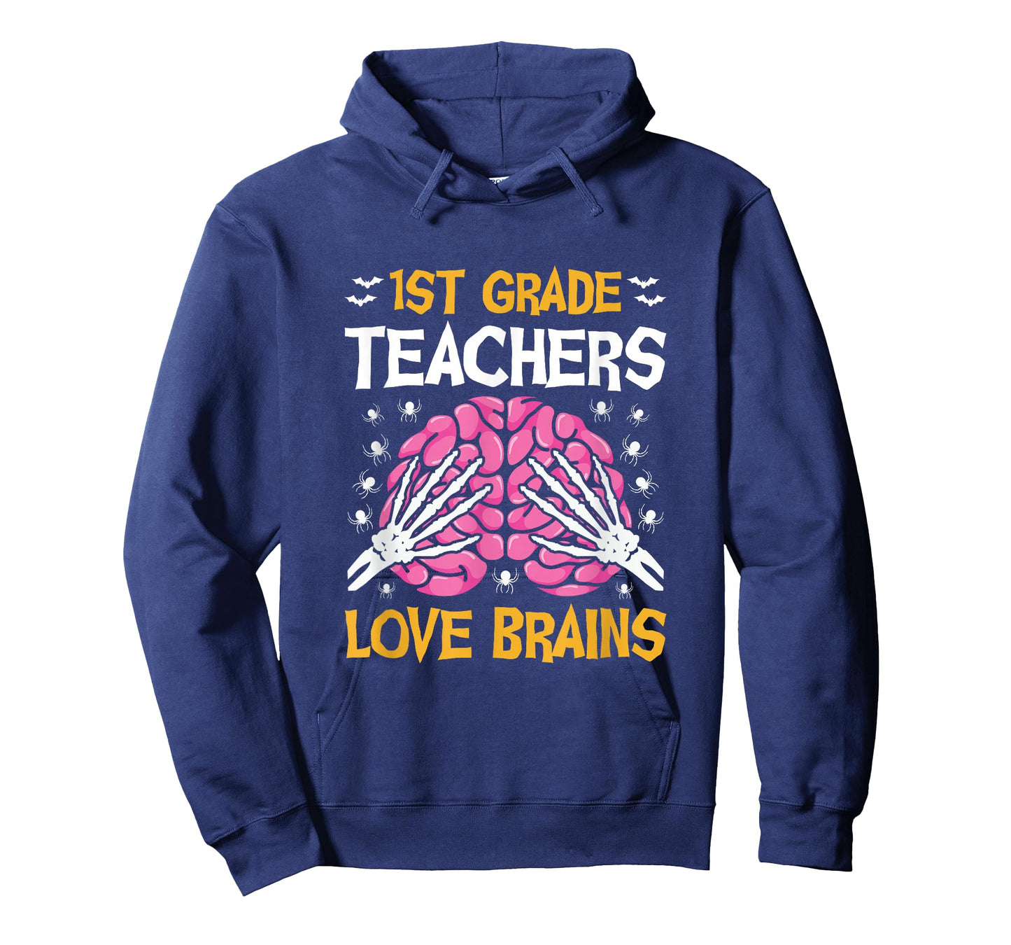 1st Grade Teachers Love Brains Funny Halloween School T-Shirt