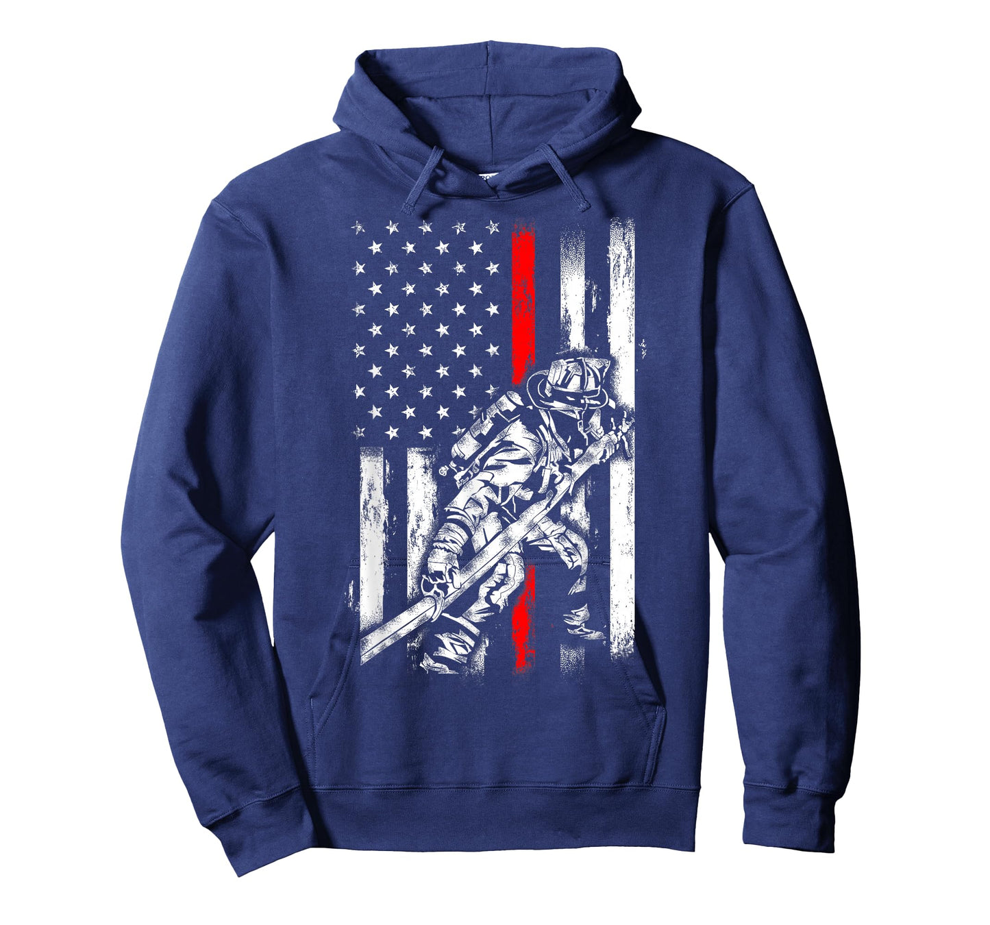 Firefighter American Flag for US Fireman T-Shirt